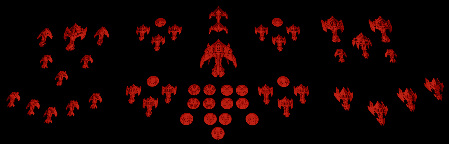 "HUSUN'S CRIMSON REAVERS" - MERATHIAN KHANATE STARTER FLEET