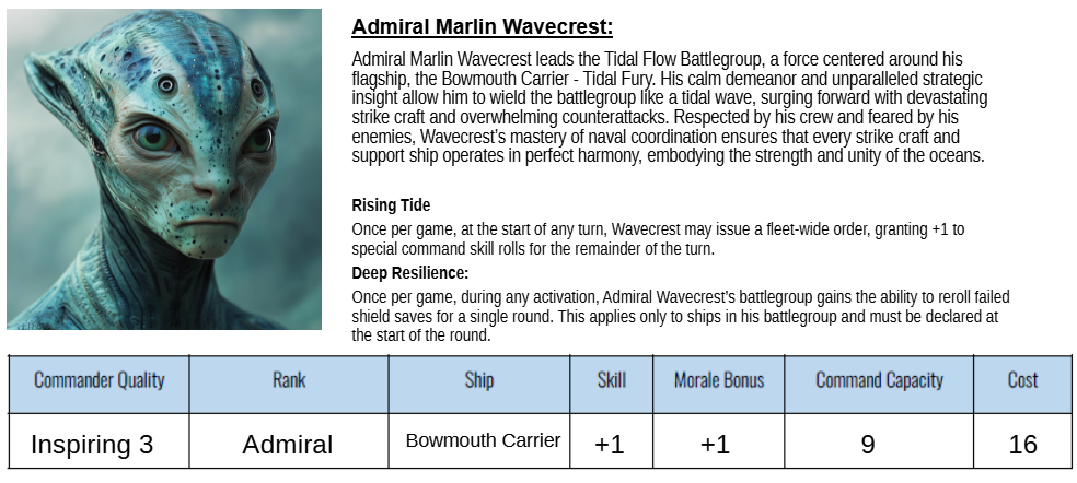 "TIDAL FLOW" CARRIER BATTLEGROUP - ARC NEBULA VANGUARD STARTER FLEET